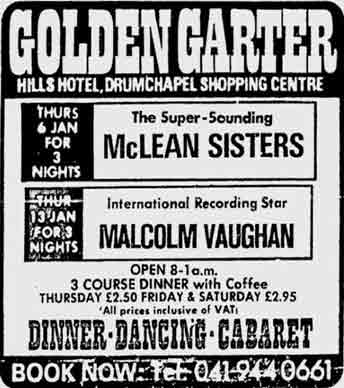 Golden Garter advert 1977